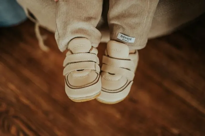 Donsje Amsterdam Shoes Baby Merijn Sneakers Cream Leather
