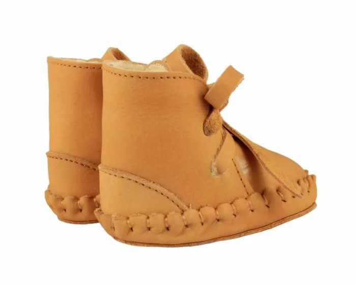 Donsje Amsterdam Shoes Baby Pina Classic Booties Caramel Nubuck