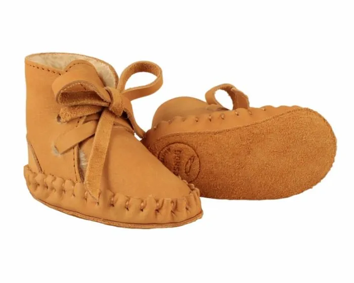 Donsje Amsterdam Shoes Baby Pina Classic Booties Caramel Nubuck