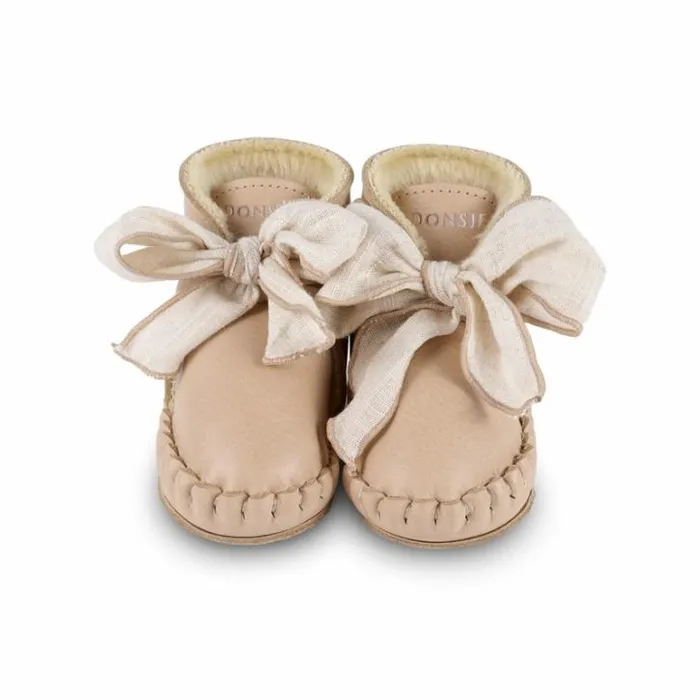 Donsje Amsterdam Shoes Baby Pina Organza Booties Light Rust Leather
