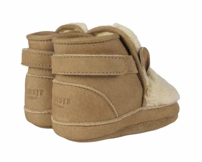 Donsje Amsterdam Shoes Baby Richy Booties Beige Curly Faux Fur