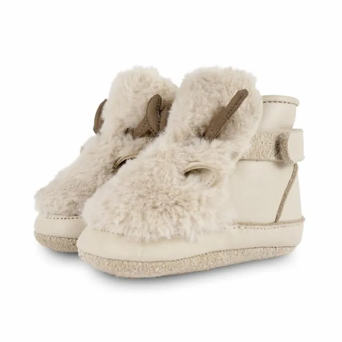 Donsje Amsterdam Shoes Baby Richy Booties Light Beige Soft Faux Fur