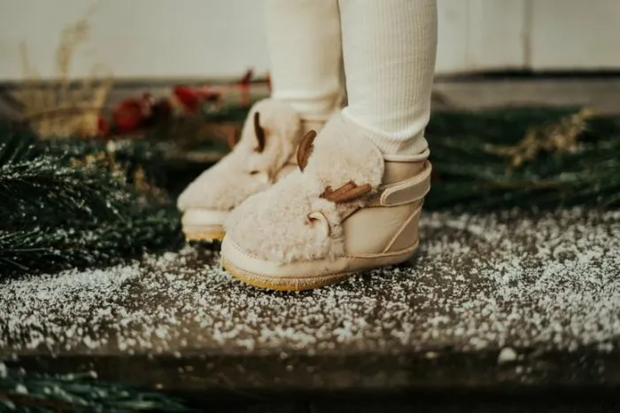 Donsje Amsterdam Shoes Baby Richy Booties Light Beige Soft Faux Fur