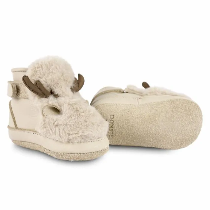 Donsje Amsterdam Shoes Baby Richy Booties Light Beige Soft Faux Fur