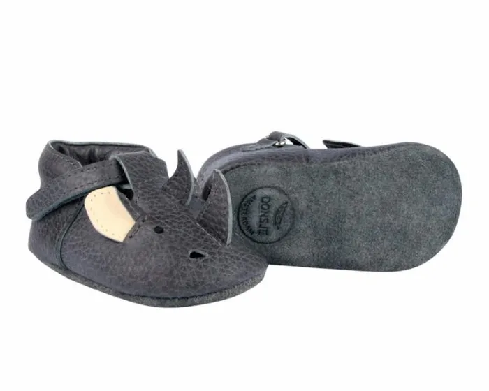 Donsje Amsterdam Shoes Baby Spark Classic Petrol Grain Leather