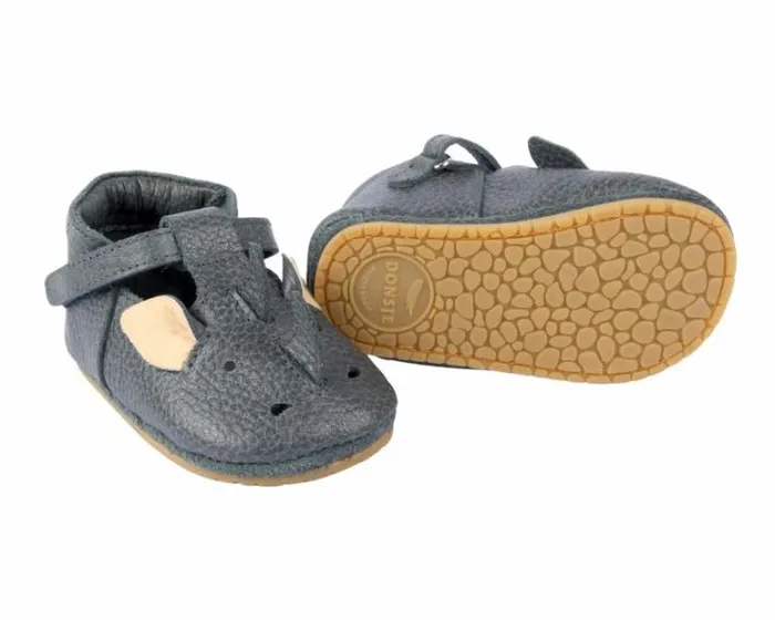 Donsje Amsterdam Shoes Baby Spark Classic Petrol Grain Leather
