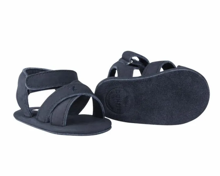 Donsje Amsterdam Shoes Baby Tobi Sandals Navy Nubuck