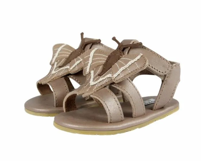 Donsje Amsterdam Shoes Baby Tuti Sky Truffle Metallic Nubuck