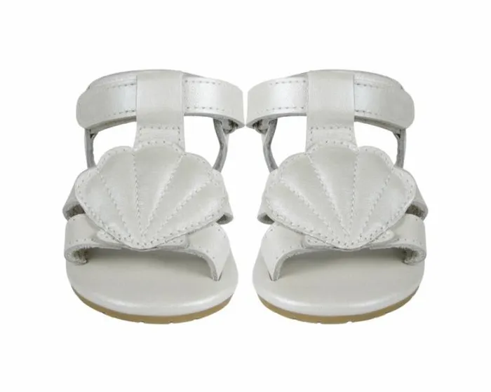 Donsje Amsterdam Shoes Baby Ushy Off White Metallic Leather