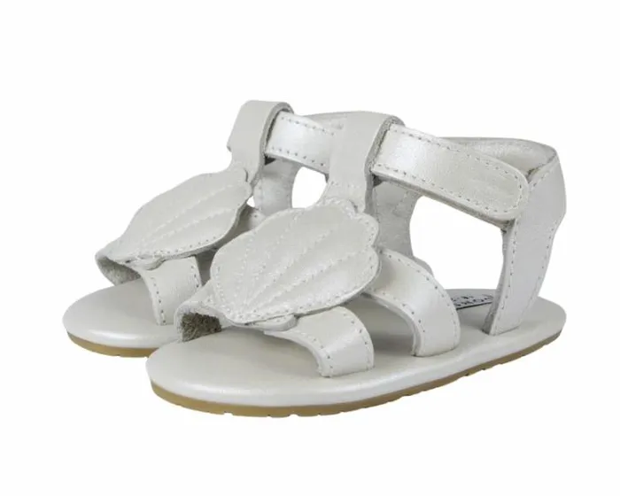 Donsje Amsterdam Shoes Baby Ushy Off White Metallic Leather