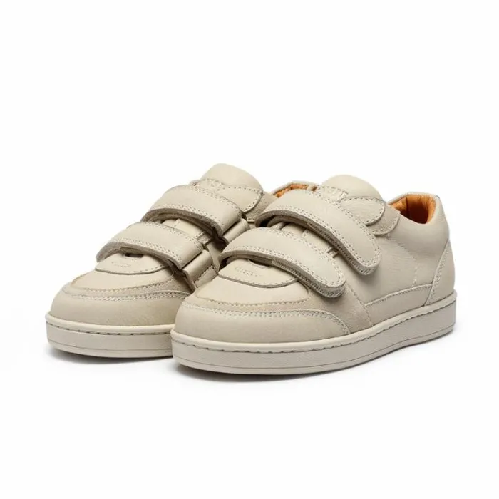 Donsje Amsterdam Sneakers Boys Meyo Sneakers Cream Leather