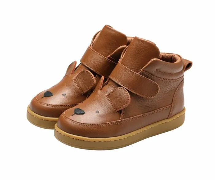 Donsje Amsterdam Sneakers Boys Qika Sneakers Cognac Leather