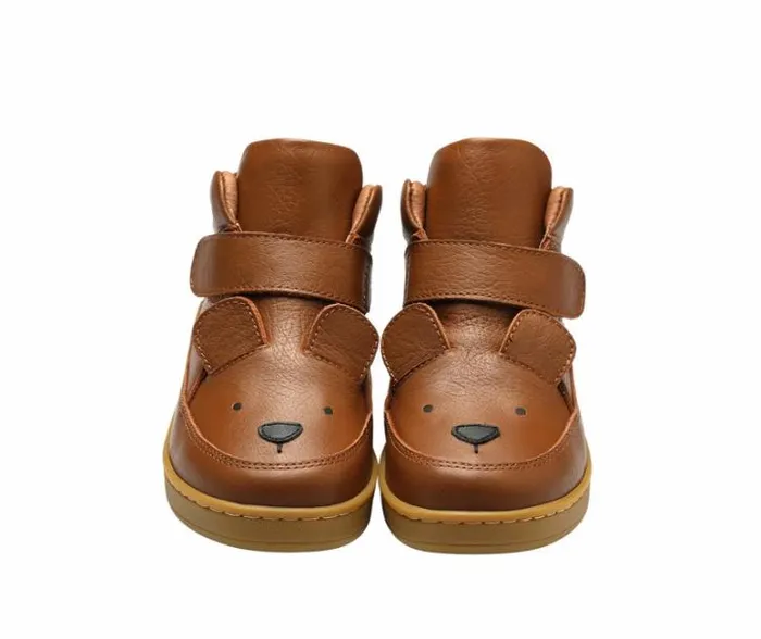 Donsje Amsterdam Sneakers Boys Qika Sneakers Cognac Leather