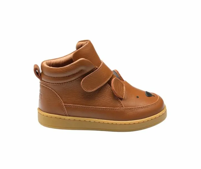Donsje Amsterdam Sneakers Boys Qika Sneakers Cognac Leather
