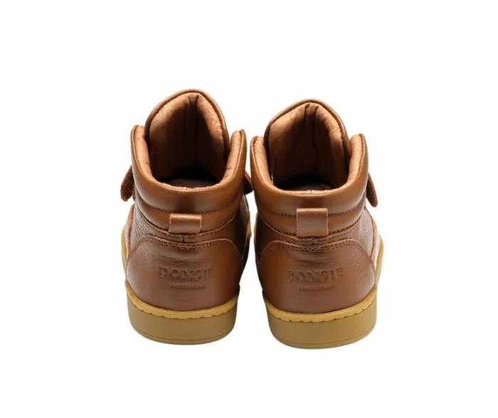 Donsje Amsterdam Sneakers Boys Qika Sneakers Cognac Leather