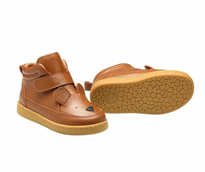 Donsje Amsterdam Sneakers Boys Qika Sneakers Cognac Leather