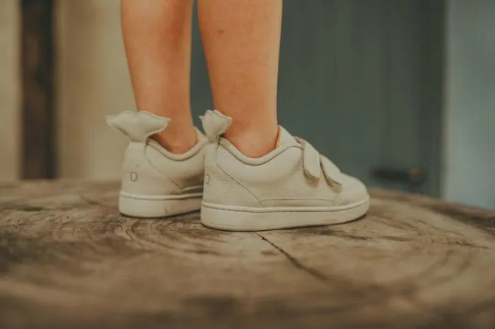 Donsje Amsterdam Sneakers Boys Rian Sneakers Cream Betting Leather