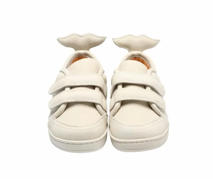 Donsje Amsterdam Sneakers Boys Rian Sneakers Cream Betting Leather