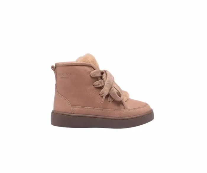 Donsje Amsterdam Sneakers Girls Flinn Hazelnut Leather