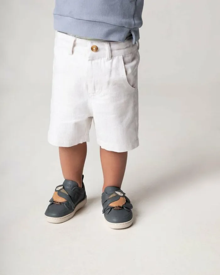Donsje Amsterdam Sneakers Girls Kien Sneakers Petrol Leather