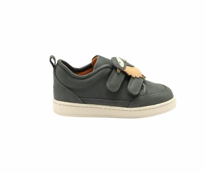 Donsje Amsterdam Sneakers Girls Kien Sneakers Petrol Leather
