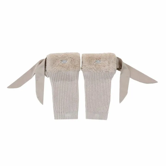 Donsje Amsterdam Socks and Tights Girls Gina Leg Warmers Light Teddy
