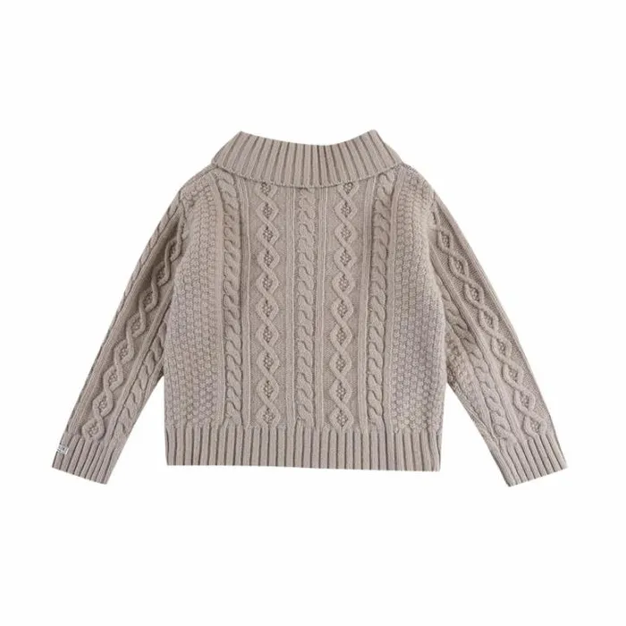 Donsje Amsterdam Sweaters and Cardigans Baby Jesper Cardigan Soft Taupe