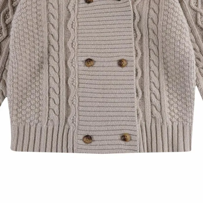 Donsje Amsterdam Sweaters and Cardigans Baby Jesper Cardigan Soft Taupe