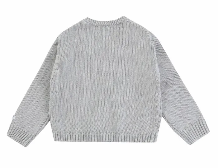 Donsje Amsterdam Sweaters and Cardigans Baby Lesley Cardigan Silvery Sage