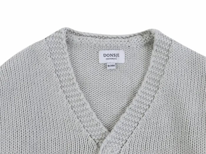 Donsje Amsterdam Sweaters and Cardigans Baby Lesley Cardigan Silvery Sage