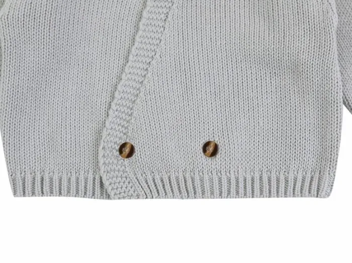 Donsje Amsterdam Sweaters and Cardigans Baby Lesley Cardigan Silvery Sage