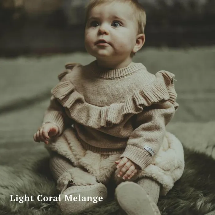 Donsje Amsterdam Sweaters and Cardigans Baby Mare Sweater Amber Brown Melange