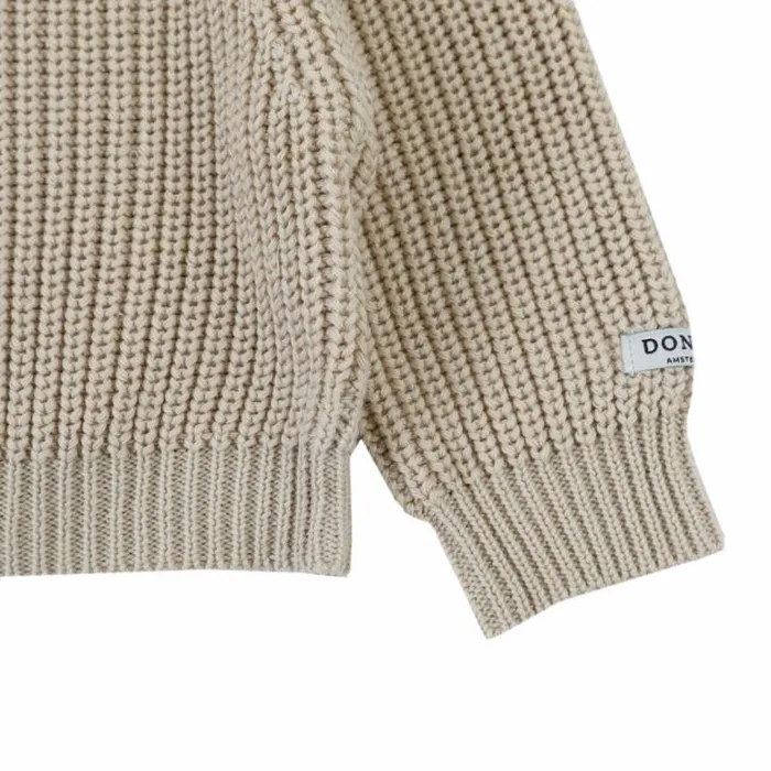 Donsje Amsterdam Sweaters and Cardigans Baby Qade Sweater Champagne