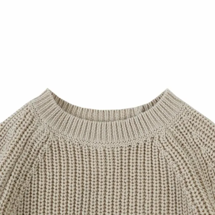 Donsje Amsterdam Sweaters and Cardigans Baby Qade Sweater Champagne