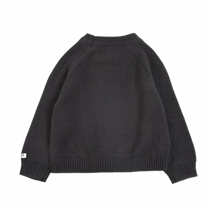 Donsje Amsterdam Sweaters and Cardigans Baby Qoeke Sweater Cloudy Grey