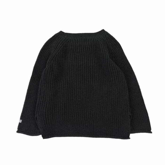 Donsje Amsterdam Sweaters and Cardigans Baby Qtella Sweater Anthracite Melange