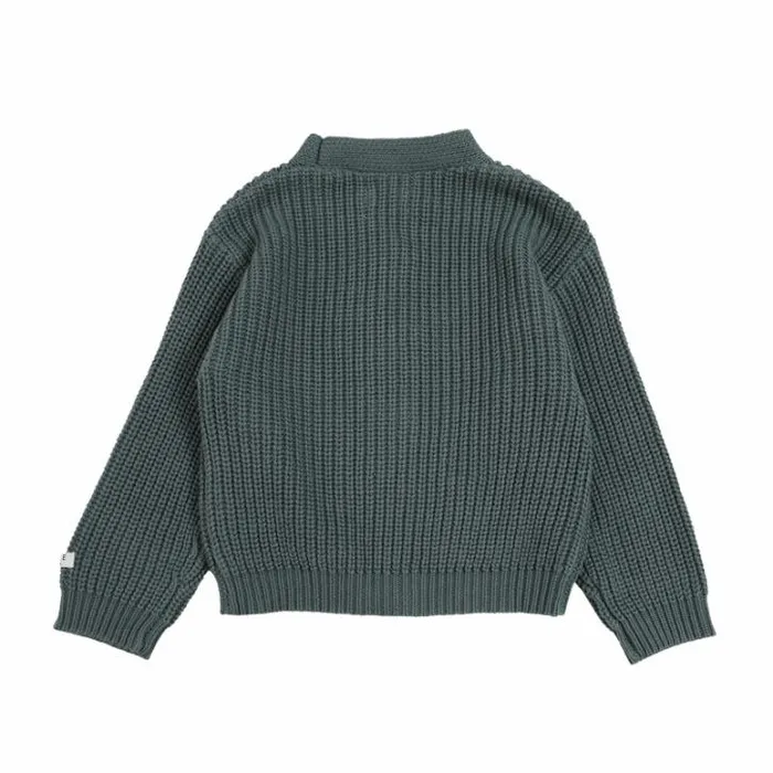 Donsje Amsterdam Sweaters and Cardigans Baby Timeo Cardigan Green Bay
