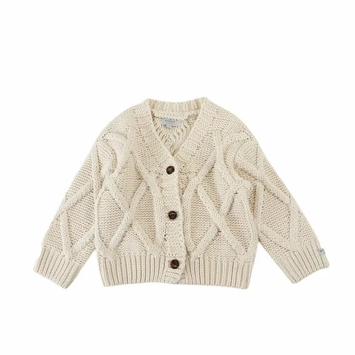 Donsje Amsterdam Sweaters and Cardigans Baby Vavida Cardigan Lily White