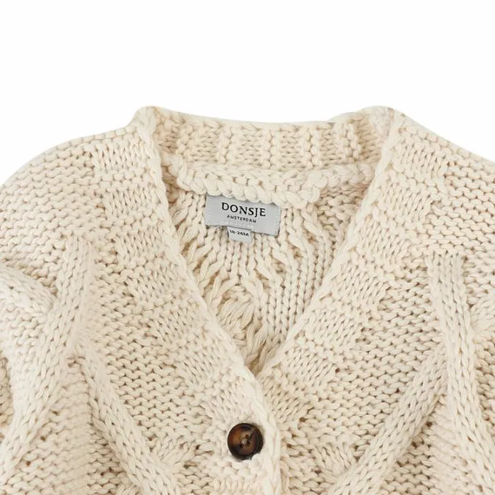 Donsje Amsterdam Sweaters and Cardigans Baby Vavida Cardigan Lily White
