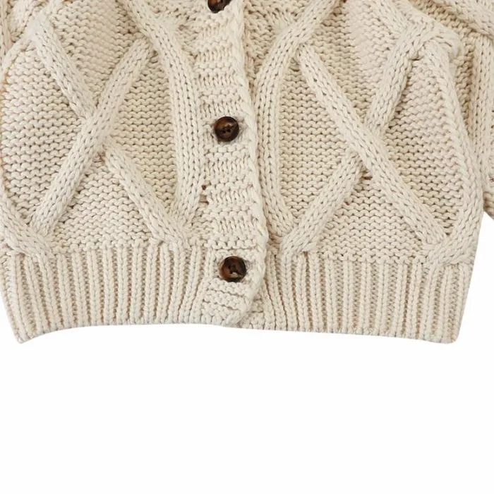 Donsje Amsterdam Sweaters and Cardigans Baby Vavida Cardigan Lily White