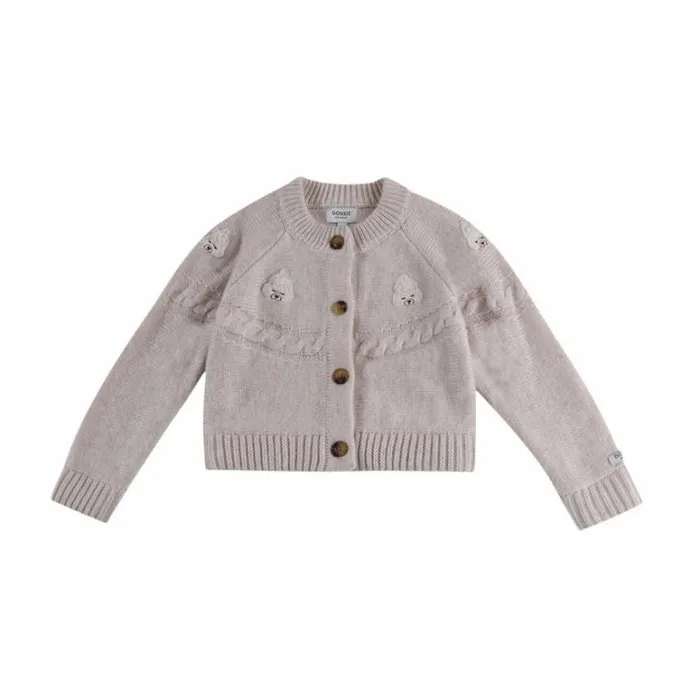 Donsje Amsterdam Sweaters and Cardigans Baby Wiesse Cardigan Soft Sand