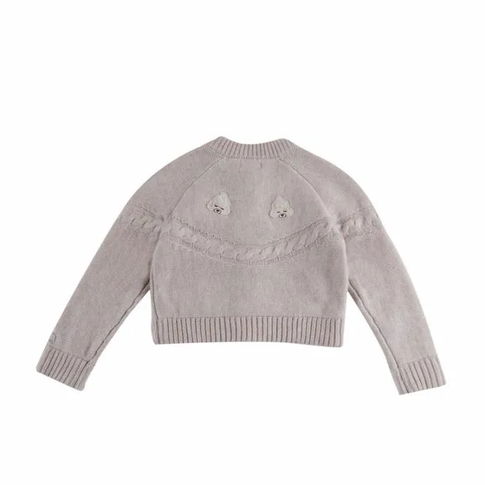 Donsje Amsterdam Sweaters and Cardigans Baby Wiesse Cardigan Soft Sand