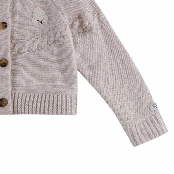 Donsje Amsterdam Sweaters and Cardigans Baby Wiesse Cardigan Soft Sand