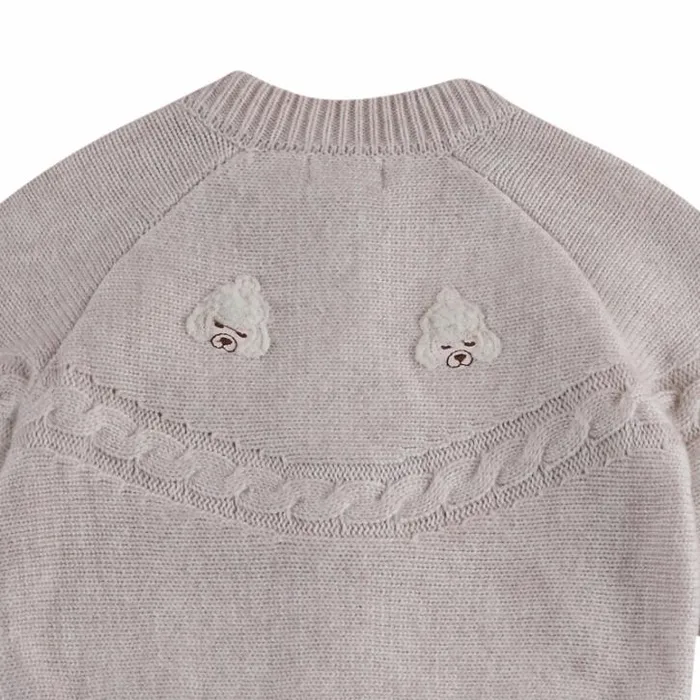 Donsje Amsterdam Sweaters and Cardigans Baby Wiesse Cardigan Soft Sand