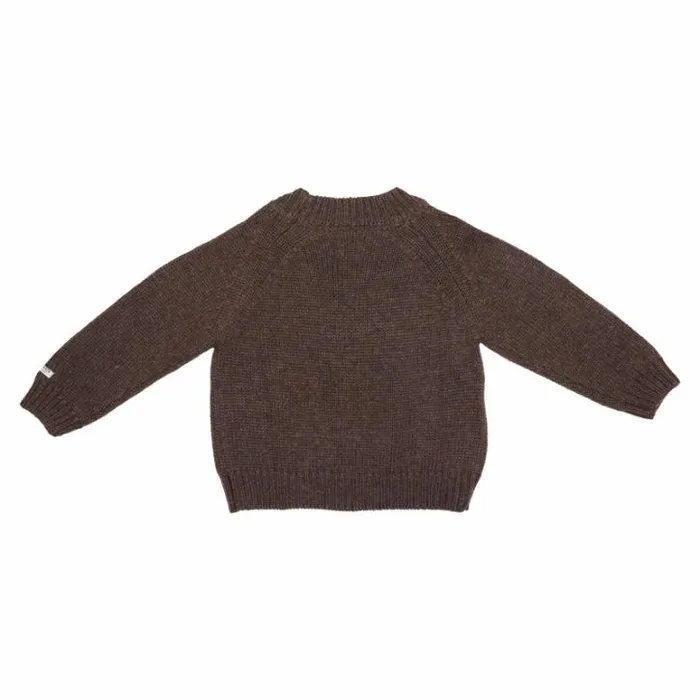 Donsje Amsterdam Sweaters and Cardigans Boys Louc Sweater Espresso Melange