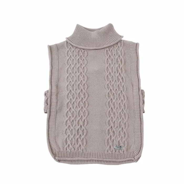 Donsje Amsterdam Sweaters and Cardigans Girls Karin Vest Soft Sand