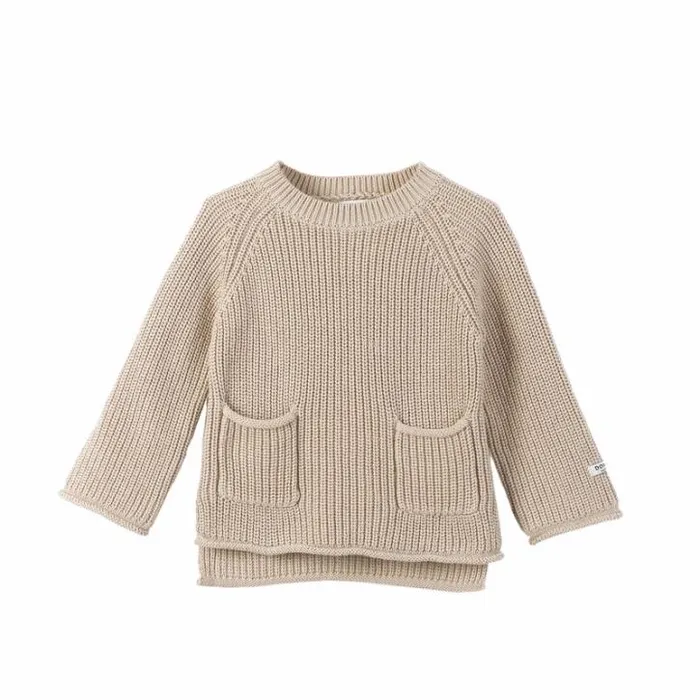 Donsje Amsterdam Sweaters and Cardigans Girls Qtella Sweater Biscotti
