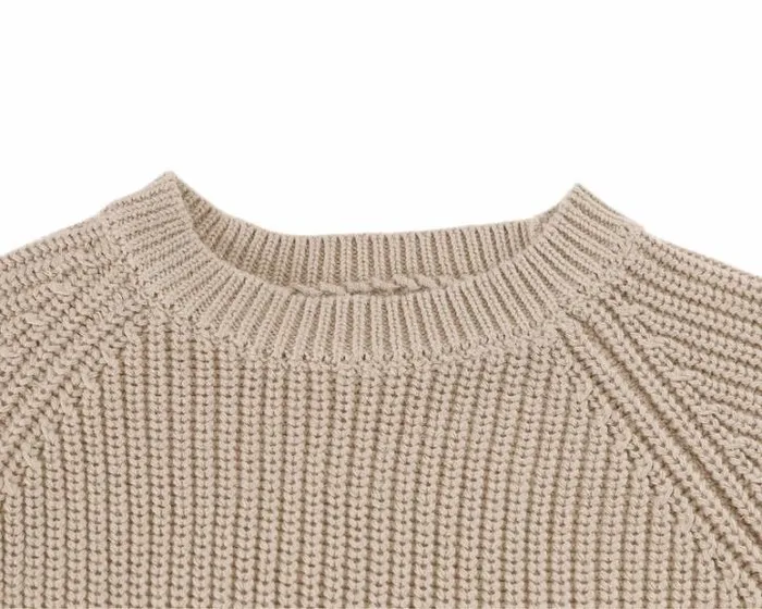 Donsje Amsterdam Sweaters and Cardigans Girls Qtella Sweater Biscotti