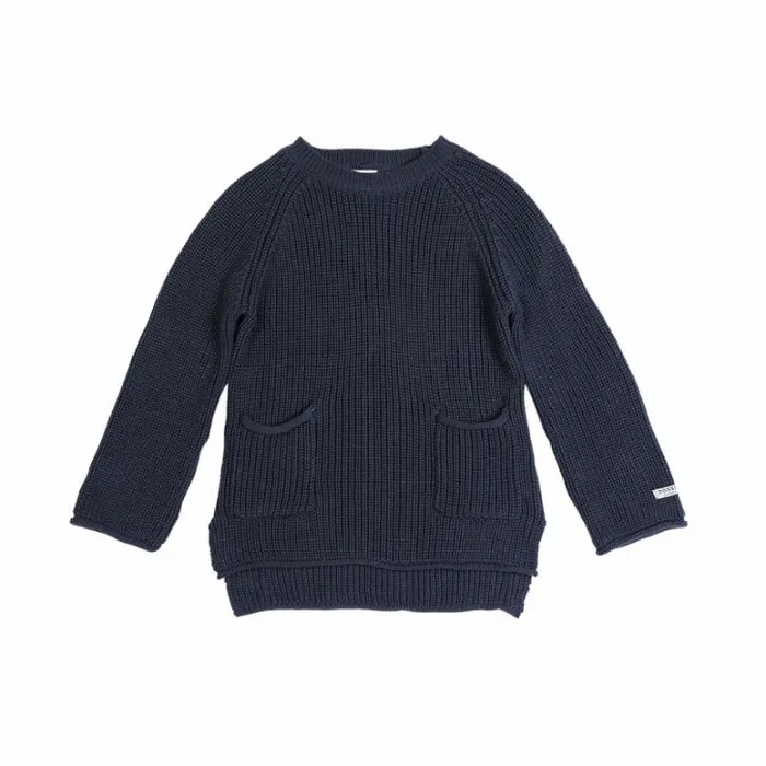 Donsje Amsterdam Sweaters and Cardigans Girls Qtella Sweater Dark Petrol