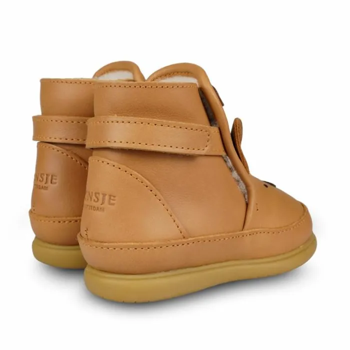 Donsje Amsterdam Toddler Shoes Baby Dubu Classic Shoes Camel Classic Leather